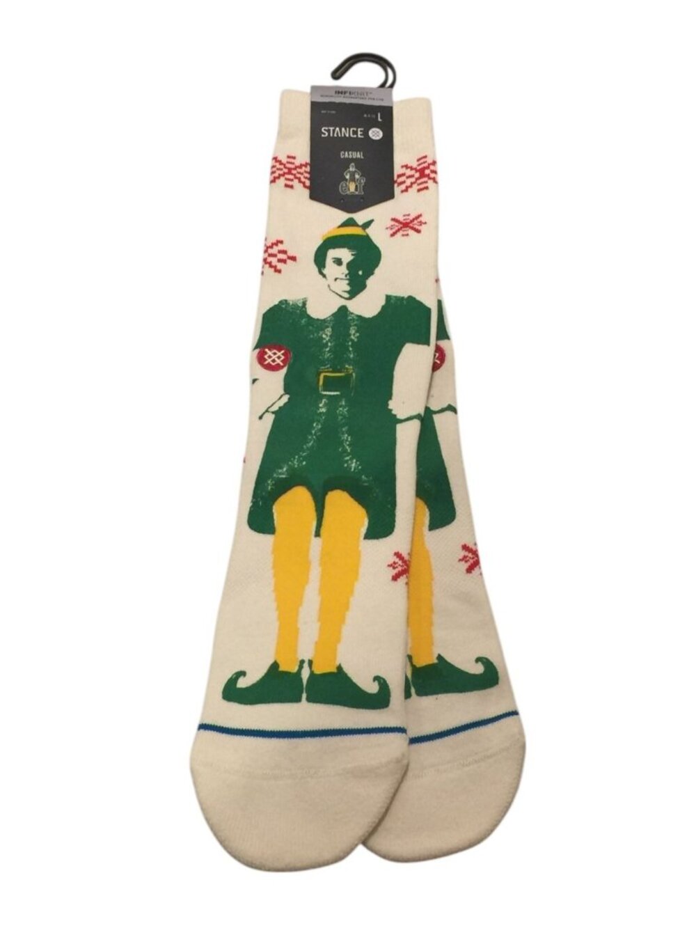 Stance ELF BUDDY THE ELF Men's Large 9-13 Crew Socks